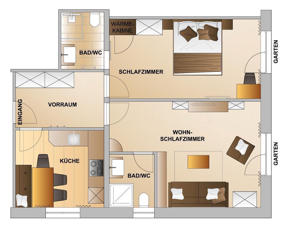 Appartements Zerzer Ried im Oberinntal Rum bild
